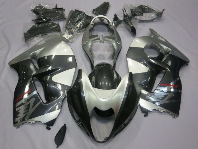 1996-2007 Suzuki GSXR 1300 Motorcycle Fairings - Grey and Silver