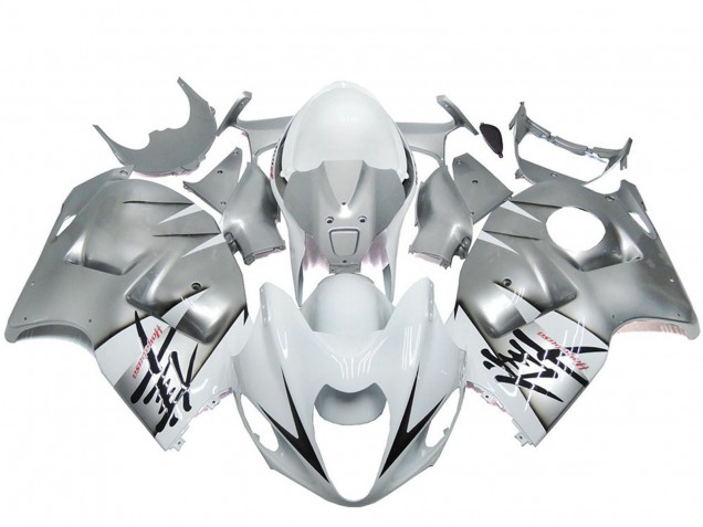 1996-2007 Suzuki GSXR 1300 Motorcycle Fairings - Silver White OEM Style