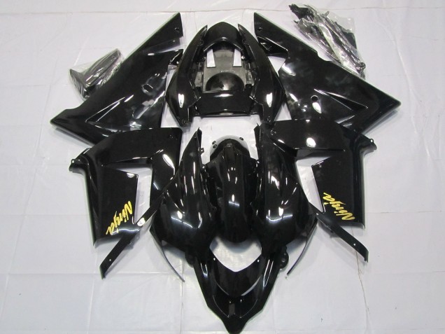 2004-2005 Kawasaki ZX10R Motorcycle Fairings - Glossy Black Gold