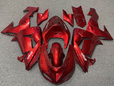 Cheap 2006-2007 Kawasaki ZX10R Motorcycle Fairings - Candy Red