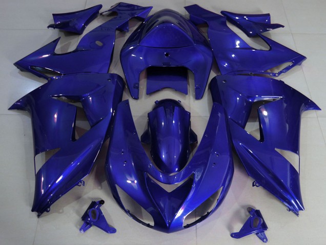 2006-2007 Kawasaki ZX10R Motorcycle Fairings - Dark Blue