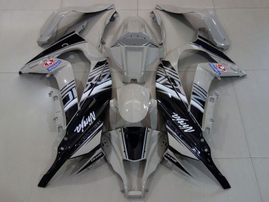 Cheap 2011-2015 Kawasaki ZX10R Motorcycle Fairings - Grey White Black