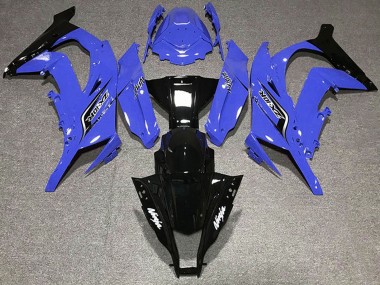 Cheap 2011-2015 Kawasaki ZX10R Motorcycle Fairings - Blue Glossy Black