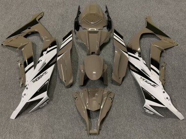 Cheap 2011-2015 Kawasaki ZX10R Motorcycle Fairings - Brown White Black