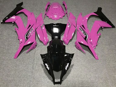 Cheap 2011-2015 Kawasaki ZX10R Motorcycle Fairings - Pink Glossy Black