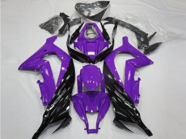 Cheap 2011-2015 Kawasaki ZX10R Motorcycle Fairings - Purple Glossy Black