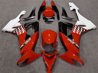 Cheap 2008-2010 Kawasaki ZX10R Motorcycle Fairings - White Red Black
