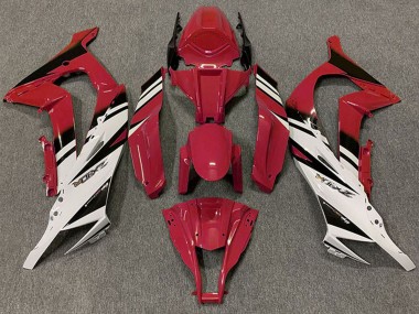 Cheap 2011-2015 Kawasaki ZX10R Motorcycle Fairings - Maroon Red White Black