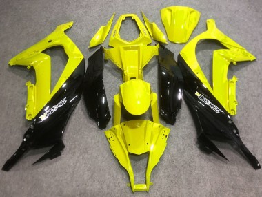 Cheap 2016-2020 Kawasaki ZX10R Motorcycle Fairings - Yellow Glossy Black