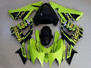 Cheap 2004-2005 Kawasaki ZX10R Motorcycle Fairings - High Viz Yellow and Black