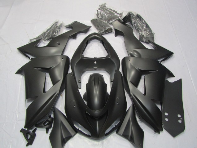 2006-2007 Kawasaki ZX10R Motorcycle Fairings - Matte Black