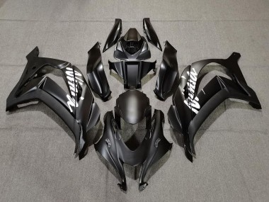 Cheap 2016-2020 Kawasaki ZX10R Motorcycle Fairings - Matte Black White Ninja