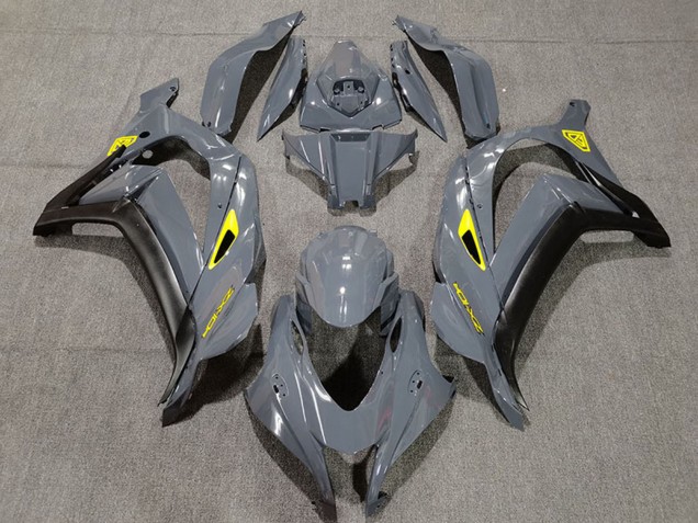 2016-2020 Kawasaki ZX10R Motorcycle Fairings - Nardo Grey Black Yellow