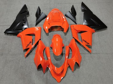 Cheap 2004-2005 Kawasaki ZX10R Motorcycle Fairings - Orange Black