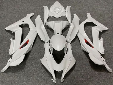 Cheap 2016-2020 Kawasaki ZX10R Motorcycle Fairings - Pearl White Red Trim