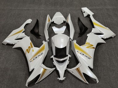 Cheap 2008-2010 Kawasaki ZX10R Motorcycle Fairings - Pearl White Gold
