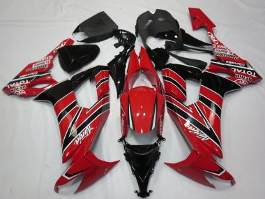 Cheap 2008-2010 Kawasaki ZX10R Motorcycle Fairings - Red Black