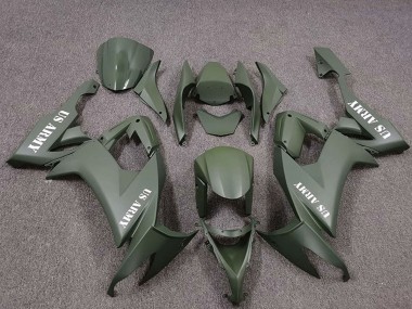 Cheap 2008-2010 Kawasaki ZX10R Motorcycle Fairings - US Army Green