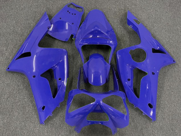 2003-2004 Kawasaki ZX6R Motorcycle Fairings - Blue