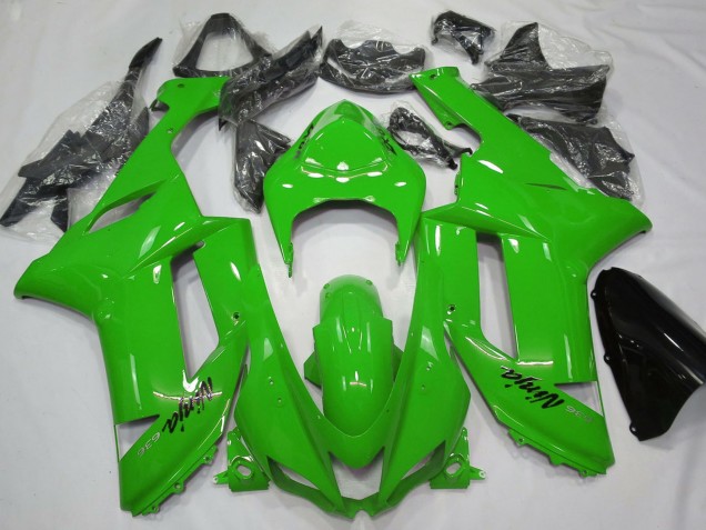 2007-2008 Kawasaki ZX6R Motorcycle Fairings - Glossy Green
