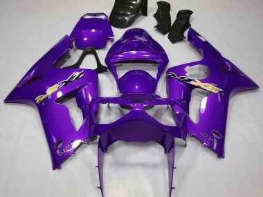 Cheap 2003-2004 Kawasaki ZX6R Motorcycle Fairings - Purple