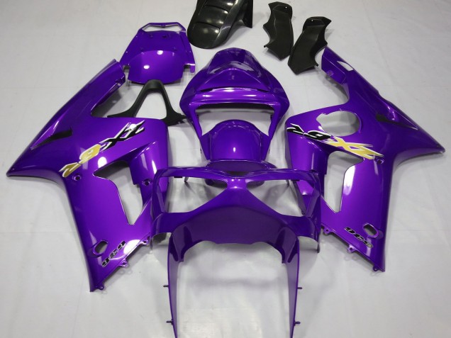 2003-2004 Kawasaki ZX6R Motorcycle Fairings - Purple