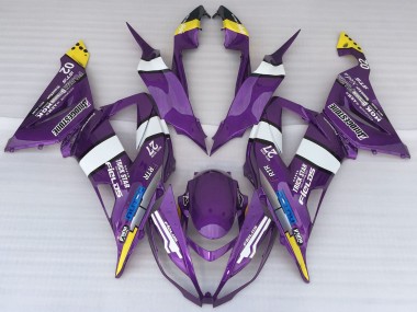 Cheap 2013-2018 Kawasaki ZX6R Motorcycle Fairings - Purple Yellow White Blue