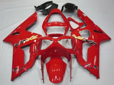 Cheap 2003-2004 Kawasaki ZX6R Motorcycle Fairings - Red