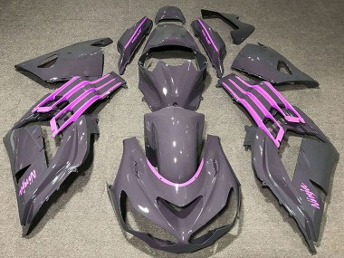 Cheap 2012-2024 Kawasaki ZX14R Motorcycle Fairings - Nardo Grey Pink