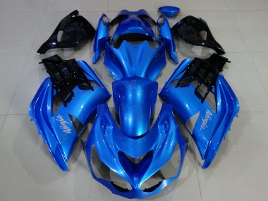 Cheap 2012-2024 Kawasaki ZX14R Motorcycle Fairings - Blue Black