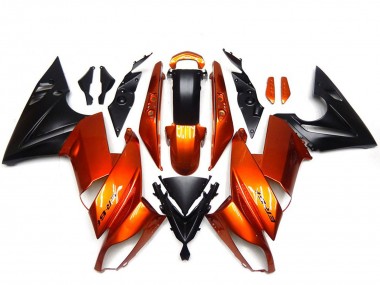 Cheap 2009-2011 Kawasaki Ninja 650R Motorcycle Fairings - Orange Black