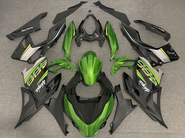 Cheap 2018-2024 Kawasaki Ninja 400 Motorcycle Fairings - Green Black Gold OEM Style