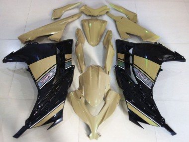 Cheap 2013-2024 Kawasaki Ninja 300 Motorcycle Fairings - Desert Tan Black