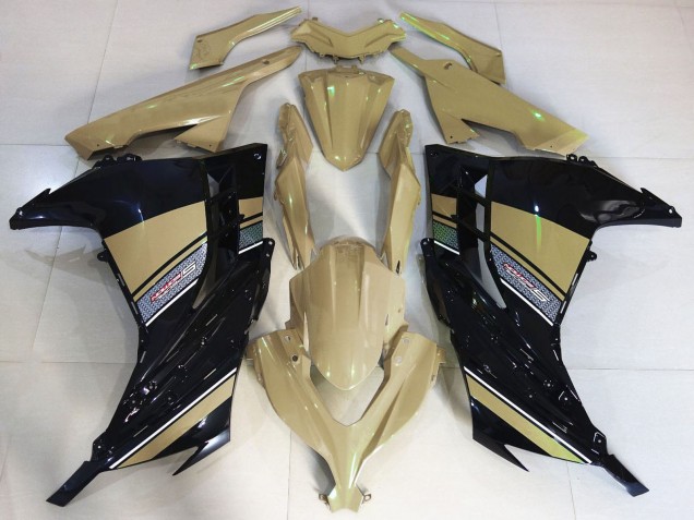 2013-2024 Kawasaki Ninja 300 Motorcycle Fairings - Desert Tan Black