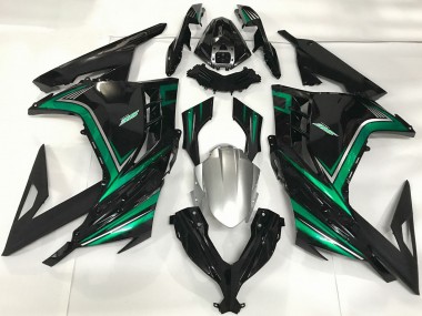 Cheap 2013-2024 Kawasaki Ninja 300 Motorcycle Fairings - Glossy Black Emerald Green