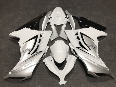 Cheap 2013-2024 Kawasaki Ninja 300 Motorcycle Fairings - Glossy White Silver Black