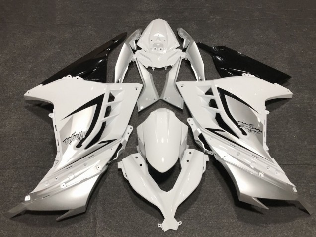 2013-2024 Kawasaki Ninja 300 Motorcycle Fairings - Glossy White Silver Black