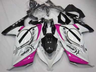 Cheap 2013-2024 Kawasaki Ninja 300 Motorcycle Fairings - Glossy White Pink Black