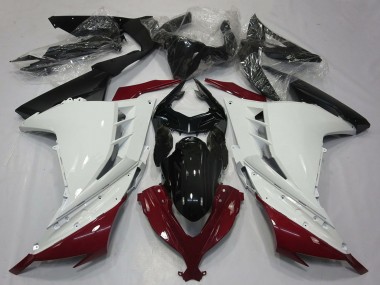 Cheap 2013-2024 Kawasaki Ninja 300 Motorcycle Fairings - White Maroon Red Black