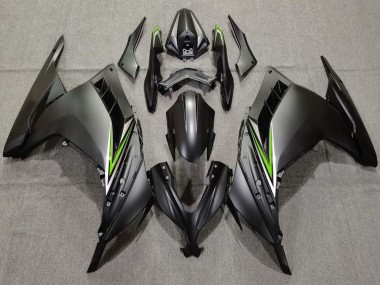 Cheap 2013-2024 Kawasaki Ninja 300 Motorcycle Fairings - Matte Black Green