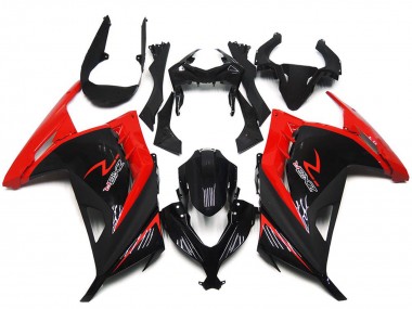 Cheap 2013-2024 Kawasaki Ninja 300 Motorcycle Fairings - Red Glossy Black