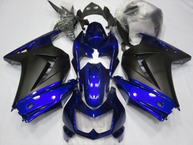 Cheap 2008-2012 Kawasaki Ninja 250 Motorcycle Fairings - Blue Matte Black
