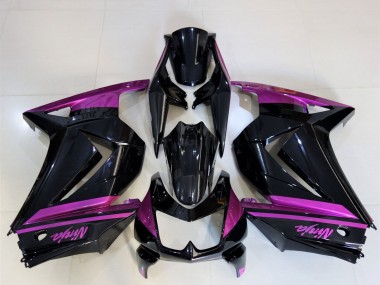 Cheap 2008-2012 Kawasaki Ninja 250 Motorcycle Fairings - Glossy Black Purple