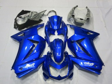 Cheap 2008-2012 Kawasaki Ninja 250 Motorcycle Fairings - Blue White Ninja