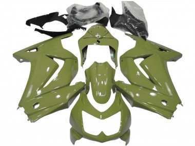 Cheap 2008-2012 Kawasaki Ninja 250 Motorcycle Fairings - Olive Green