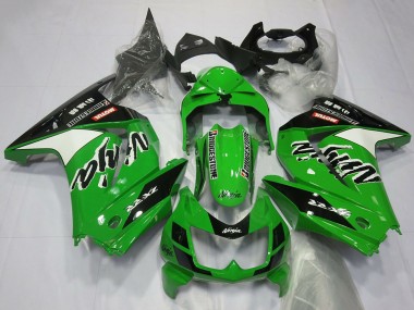 Cheap 2008-2012 Kawasaki Ninja 250 Motorcycle Fairings - Green White Black