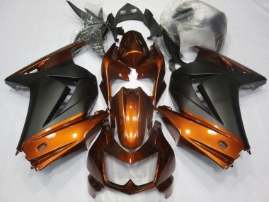 Cheap 2008-2012 Kawasaki Ninja 250 Motorcycle Fairings - Orange Matte Black