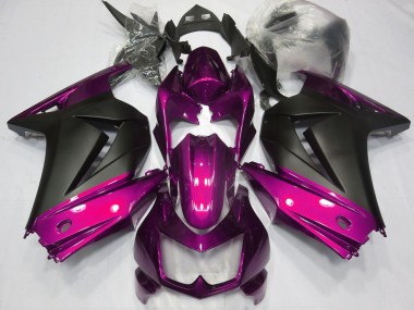 Cheap 2008-2012 Kawasaki Ninja 250 Motorcycle Fairings - Pink Matte Black