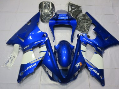 Cheap 2000-2001 Yamaha R1 Motorcycle Fairings - Blue White