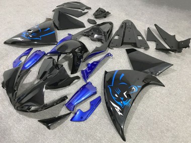 Cheap 2009-2011 Yamaha R1 Motorcycle Fairings - Glossy Black Blue Panther